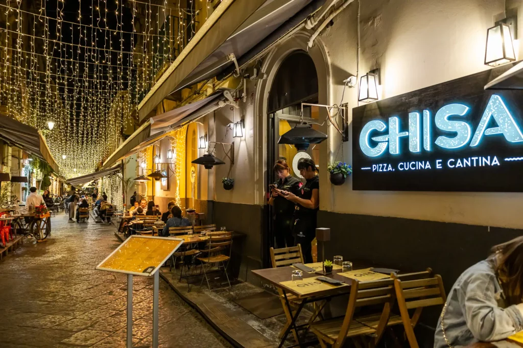 pizzeria ghisa catania via santa filomena