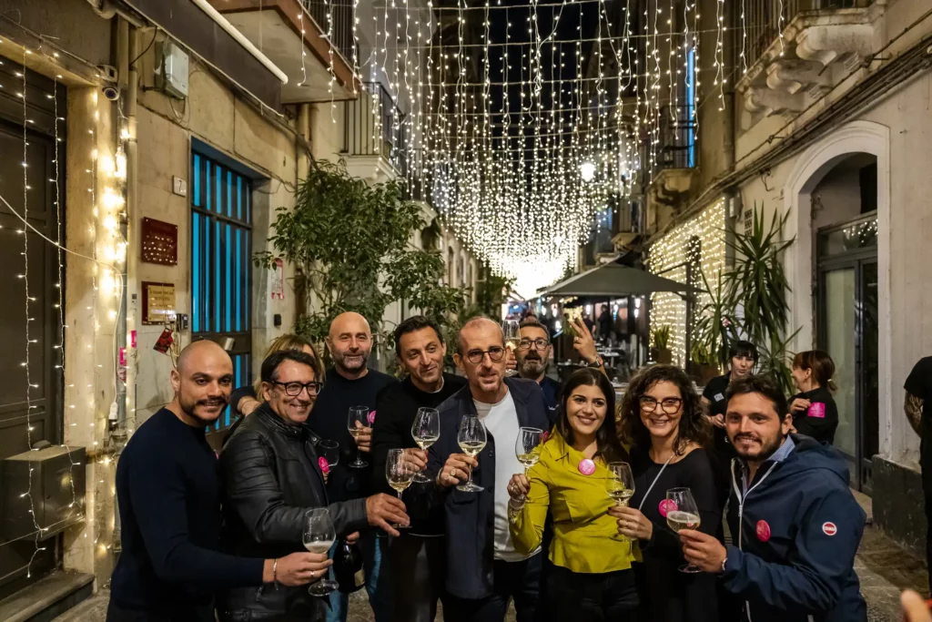foto imprenditori inaugurazione via santa filomena