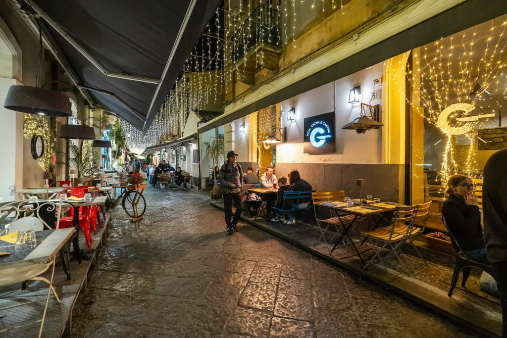 foto strada via santa filomena catania