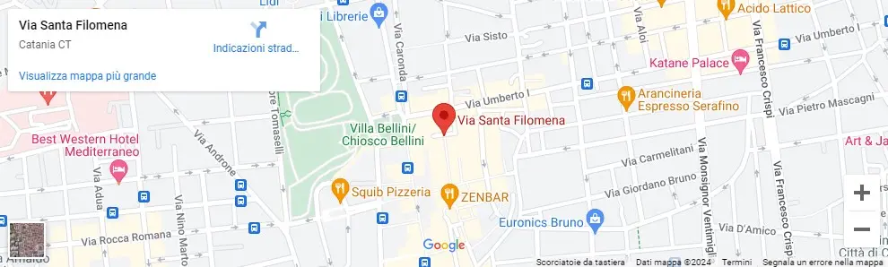 immagine di google maps posizione via santa filomena